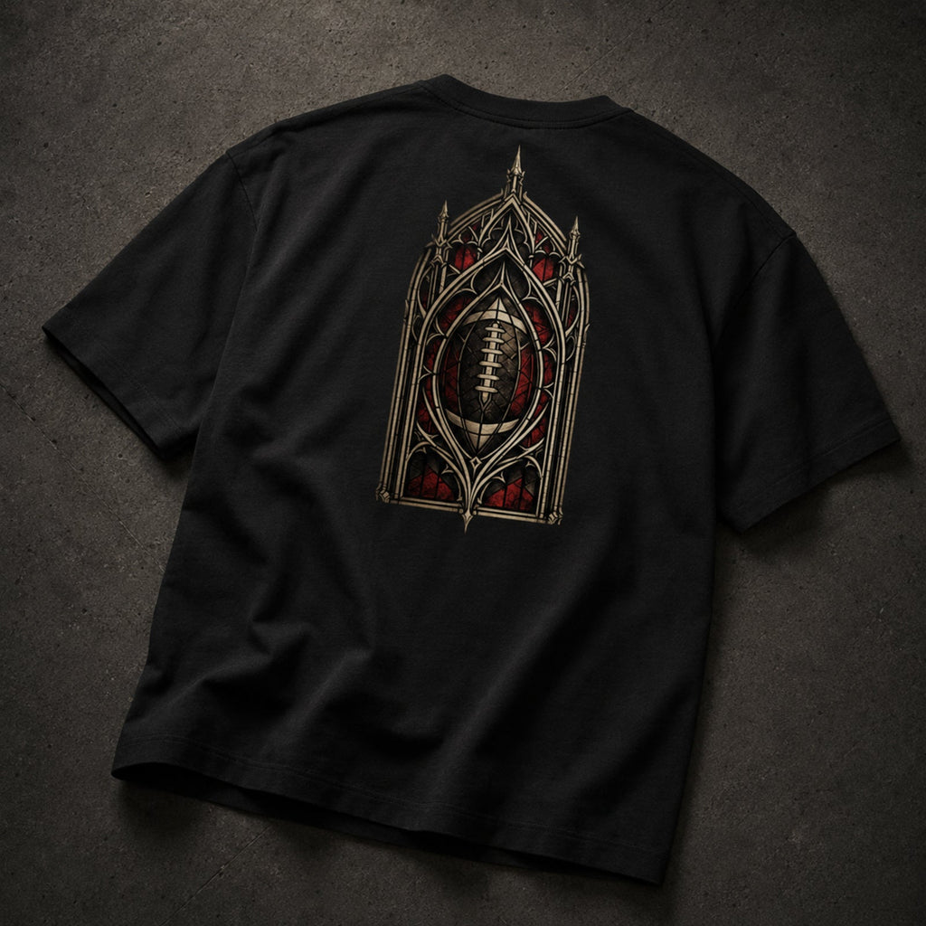Fourth Chapel Boxy T-Shirt Black – premium back detail