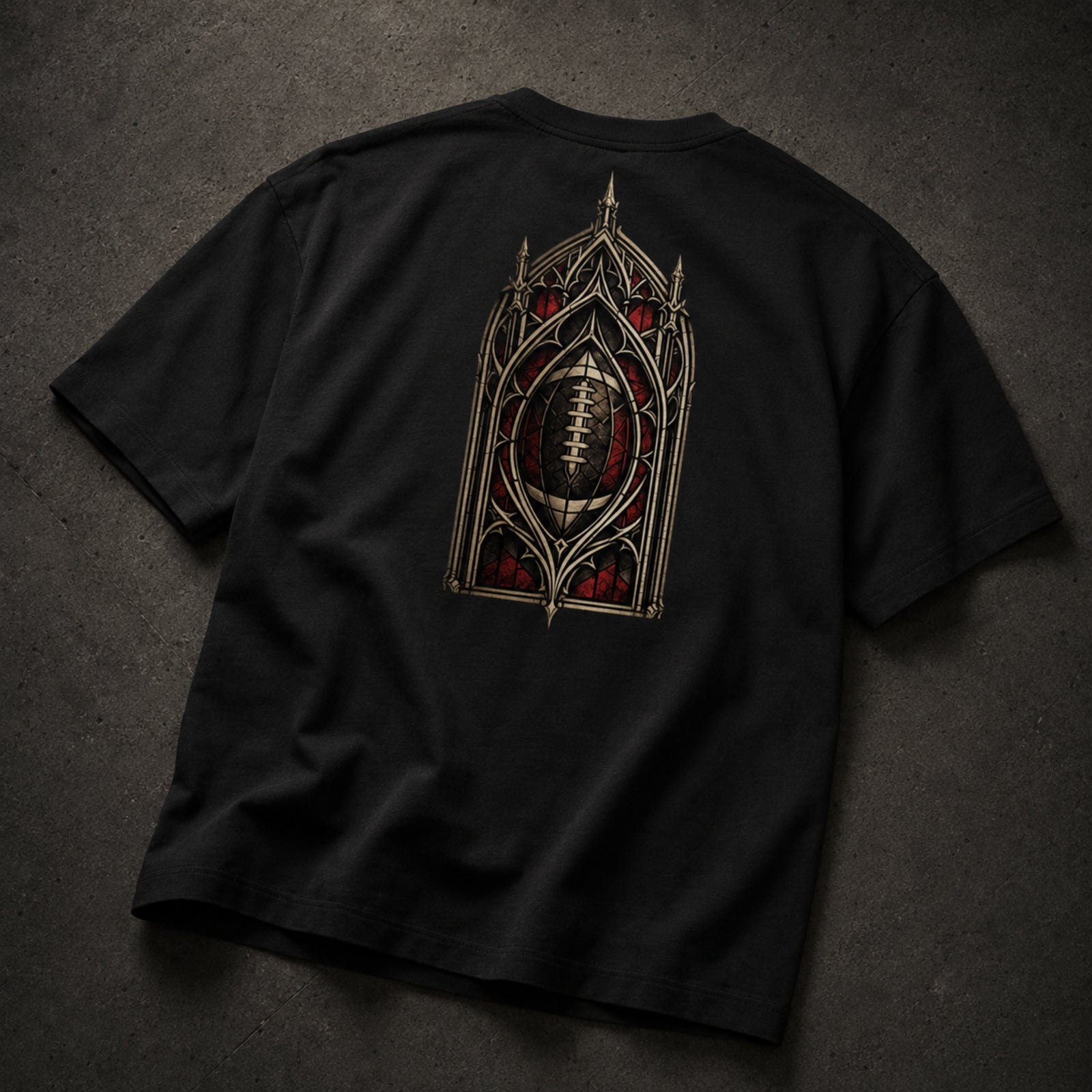 Fourth Chapel Boxy T-Shirt Black – premium back detail