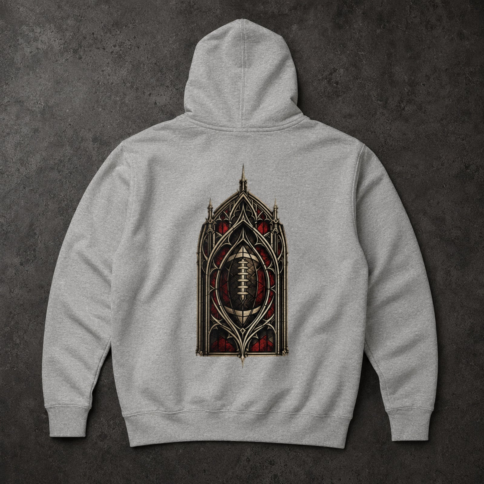 Fourth Chapel Hoodie Carbon Grey – back view