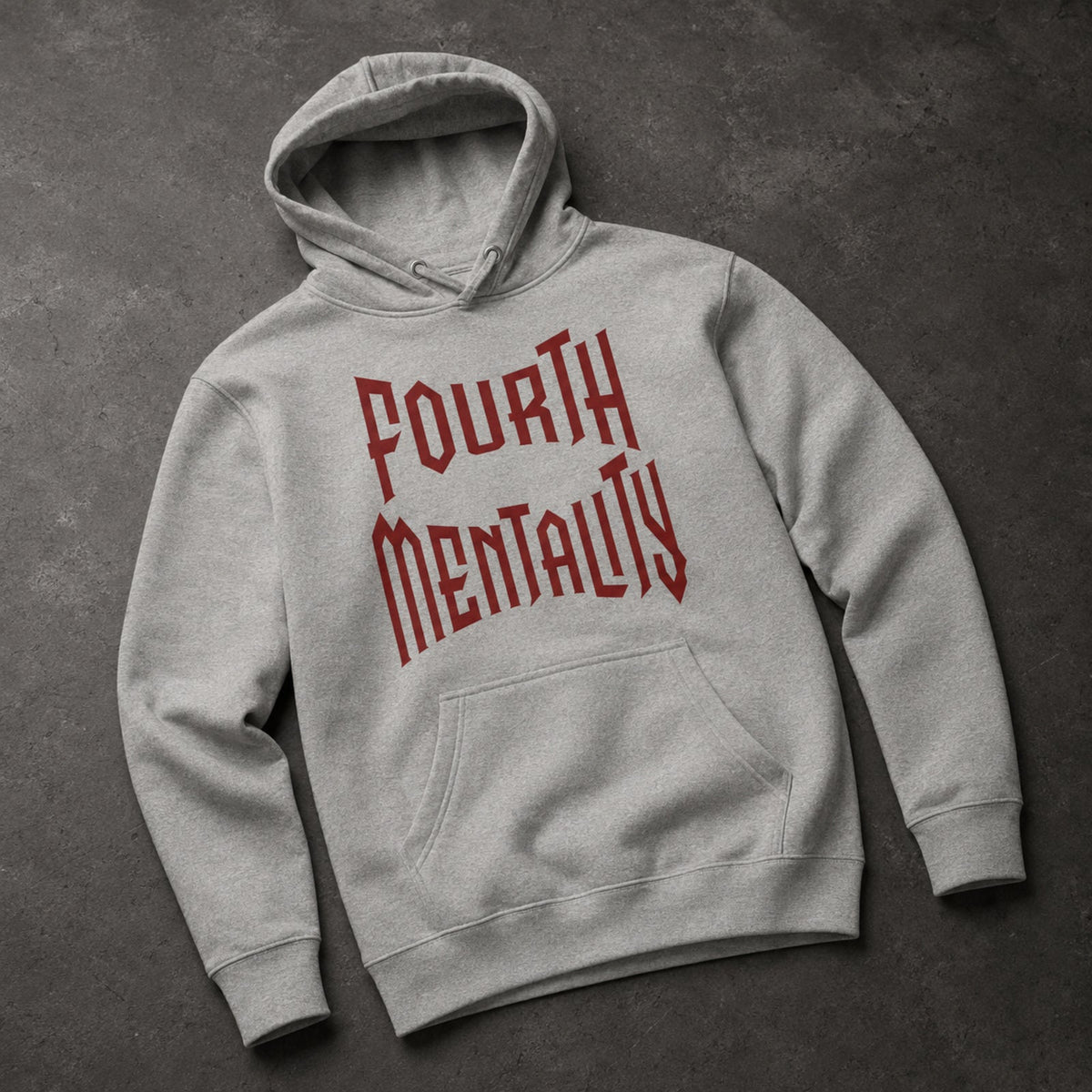 Fourth Chapel Hoodie Carbon Grey – premium front angle