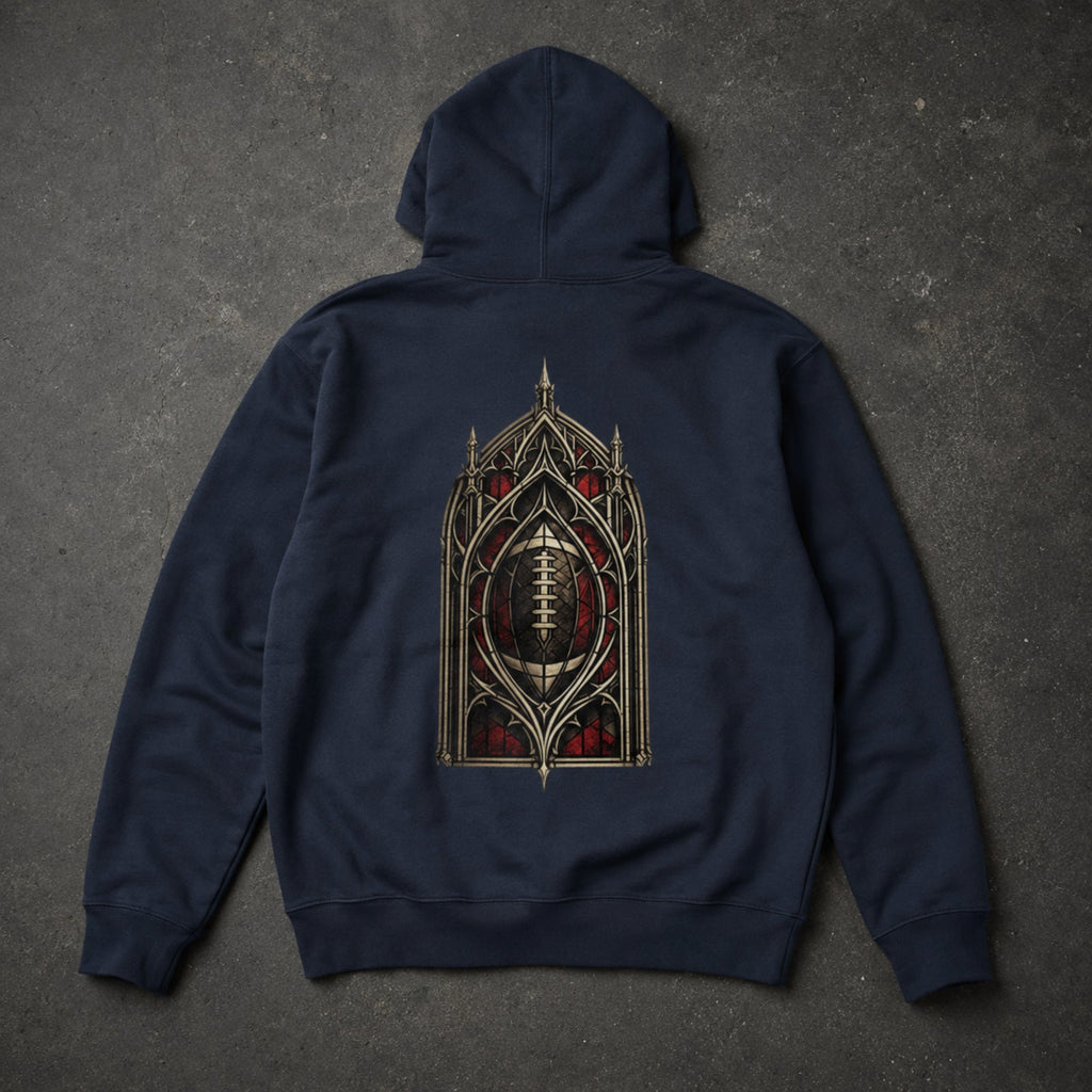 Fourth Chapel Hoodie Navy Blazer – back view