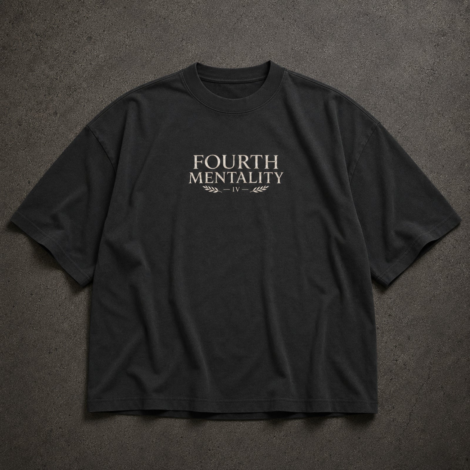 The IV Statue Oversized Faded T-Shirt – front flat lay
