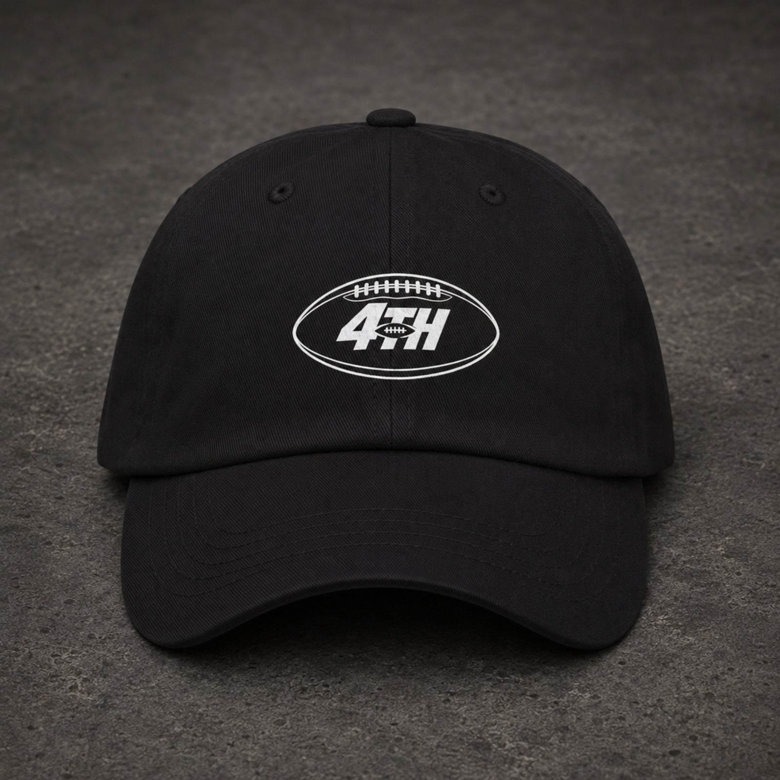 Mentality Discipline Focus Dad Hat Black – front view