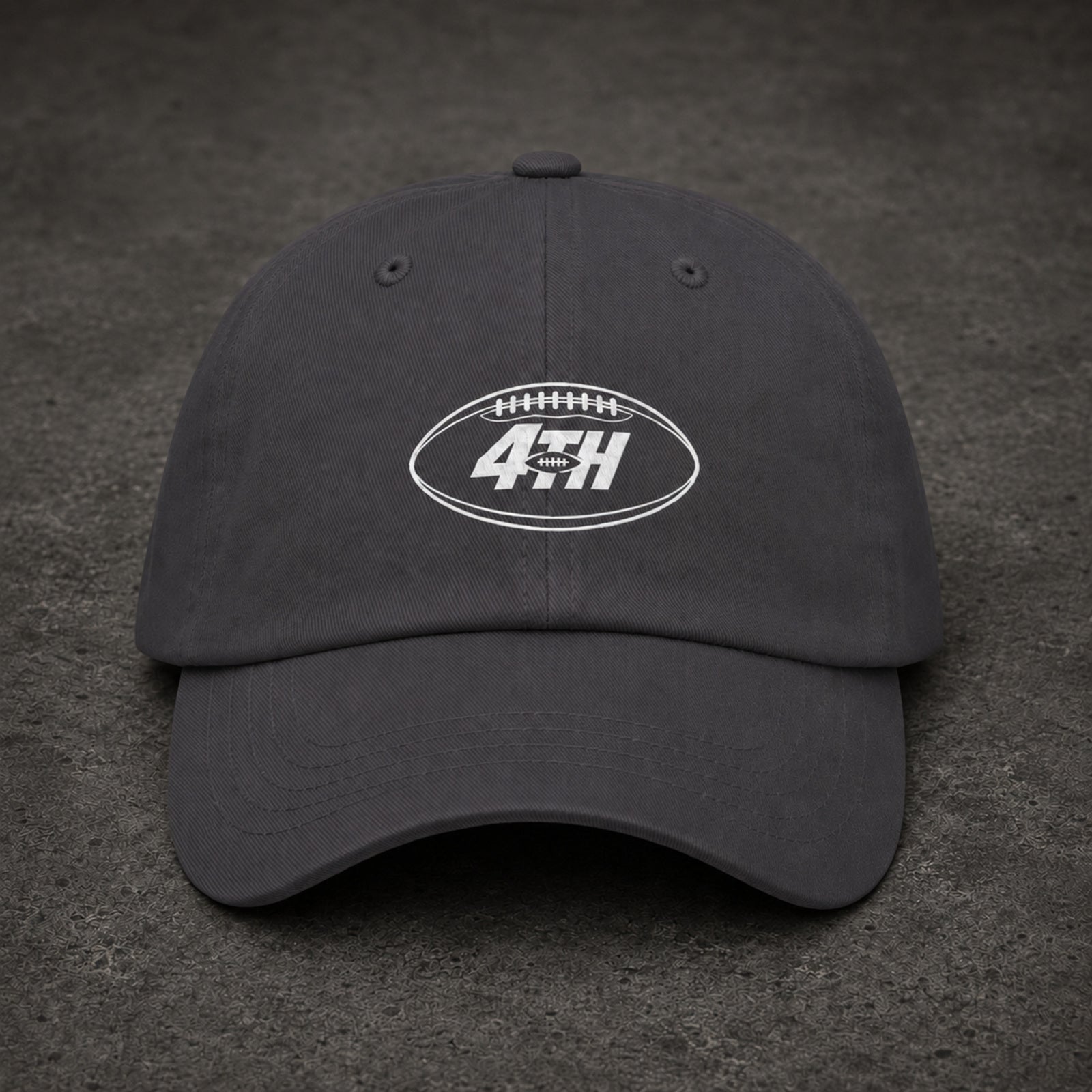 Mentality Discipline Focus Dad Hat Dark Grey – front view