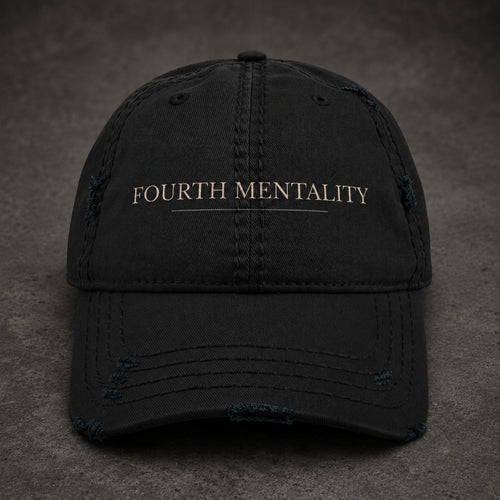4TH Gallery Signature Dad Hat Black – front view
