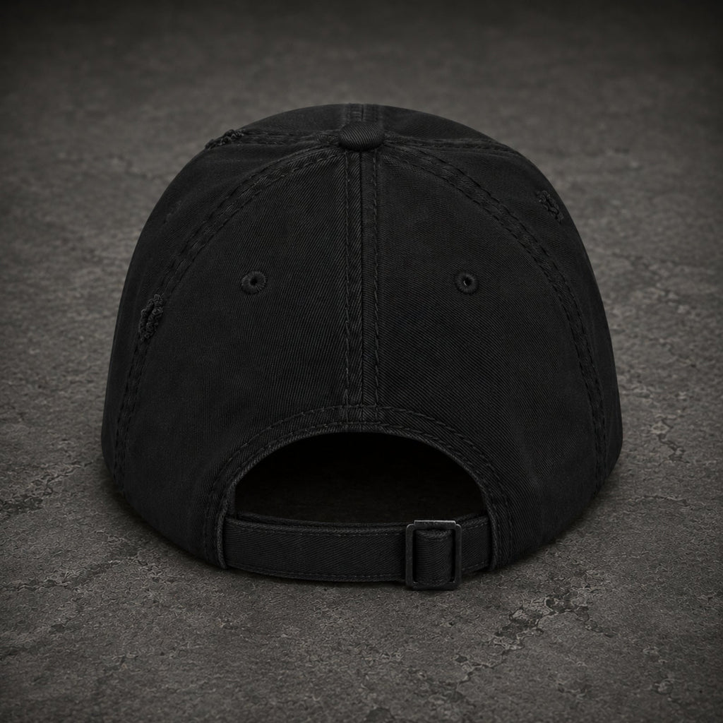 4TH Gallery Signature Dad Hat Black – rear closure