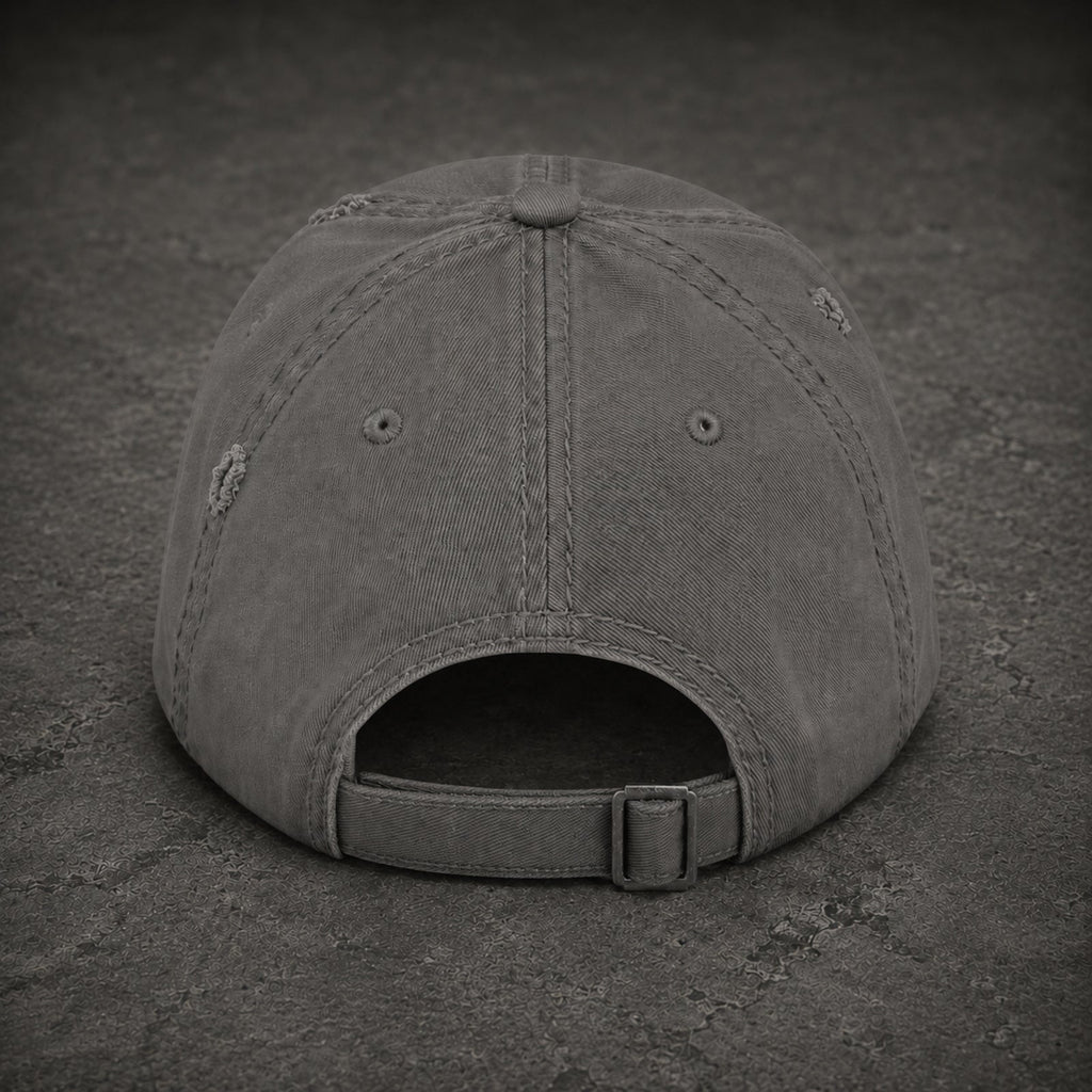 4TH Gallery Signature Dad Hat Grey – rear closure