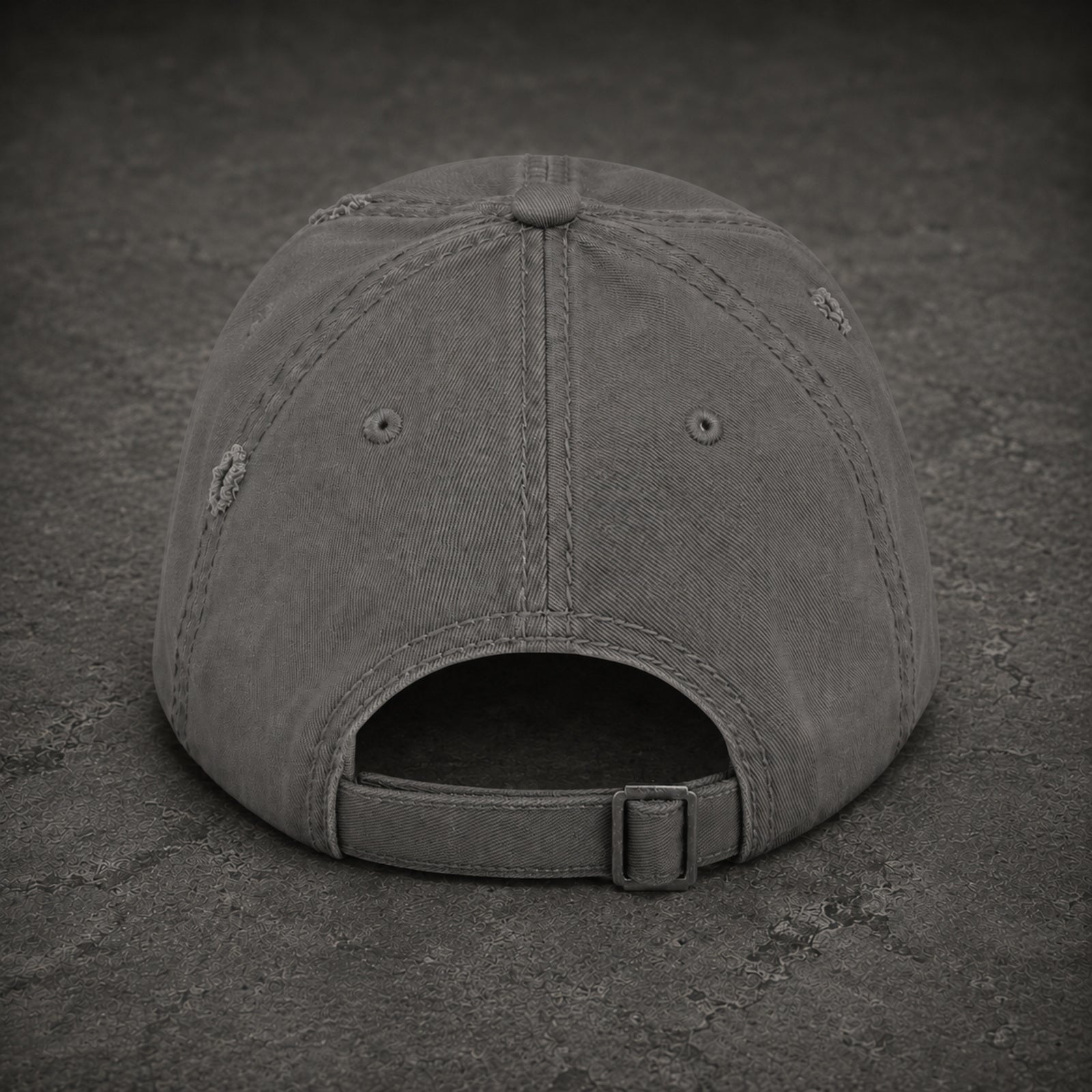 4TH Gallery Signature Dad Hat Grey – rear closure
