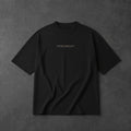 The Last Drive black oversized T-shirt – front flat lay