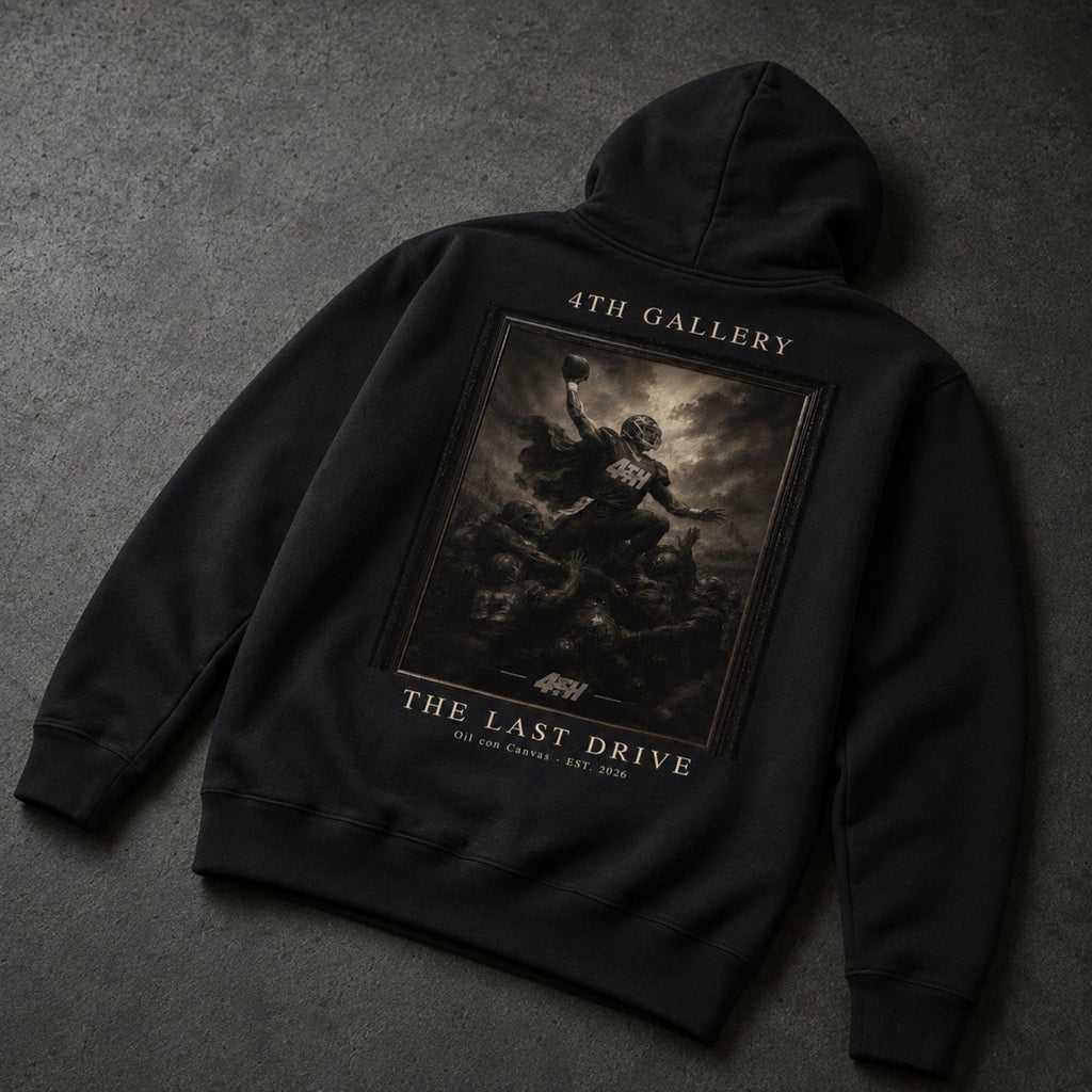 The Last Drive Heavyweight Hoodie – back premium angle