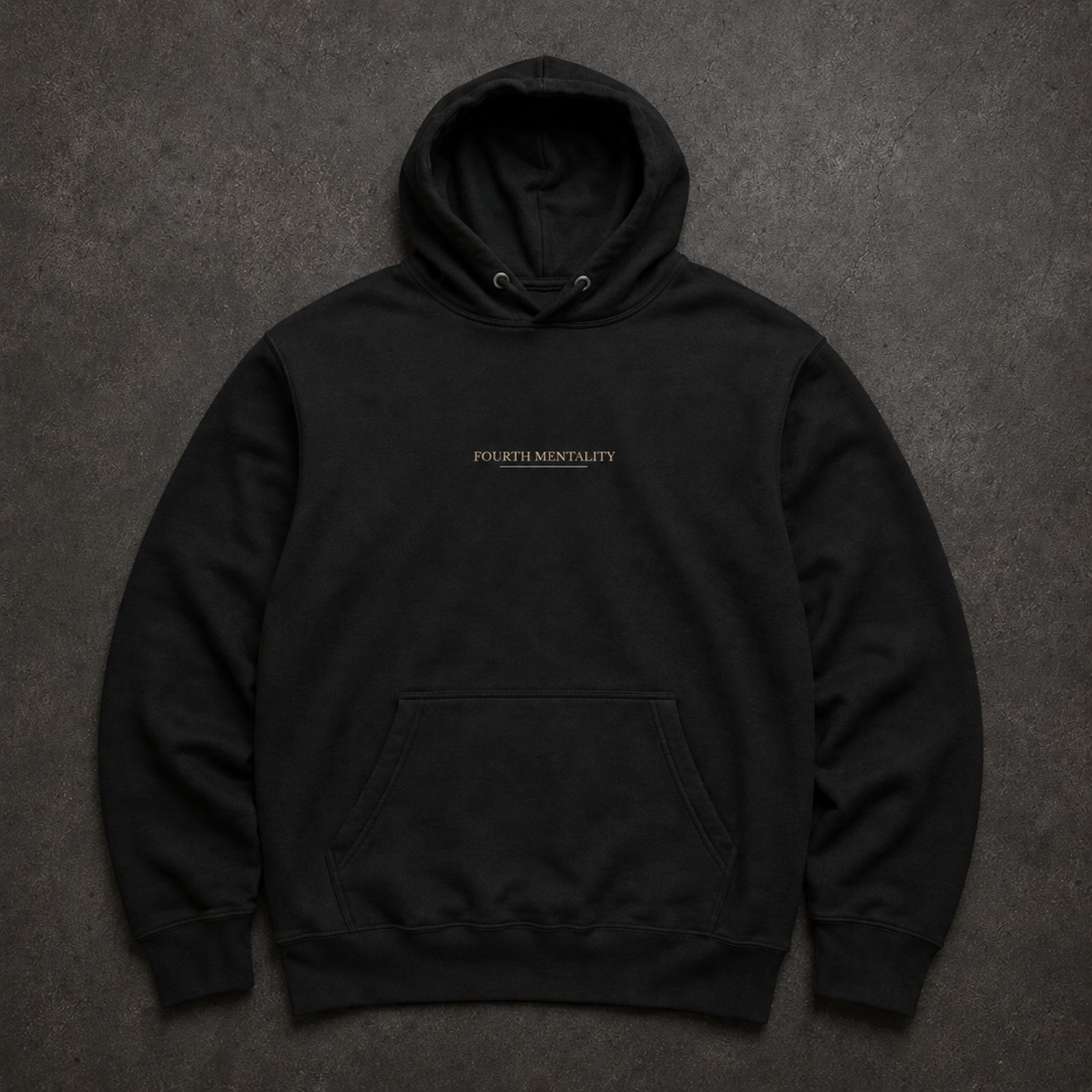 The Last Drive Heavyweight Hoodie – front flat lay